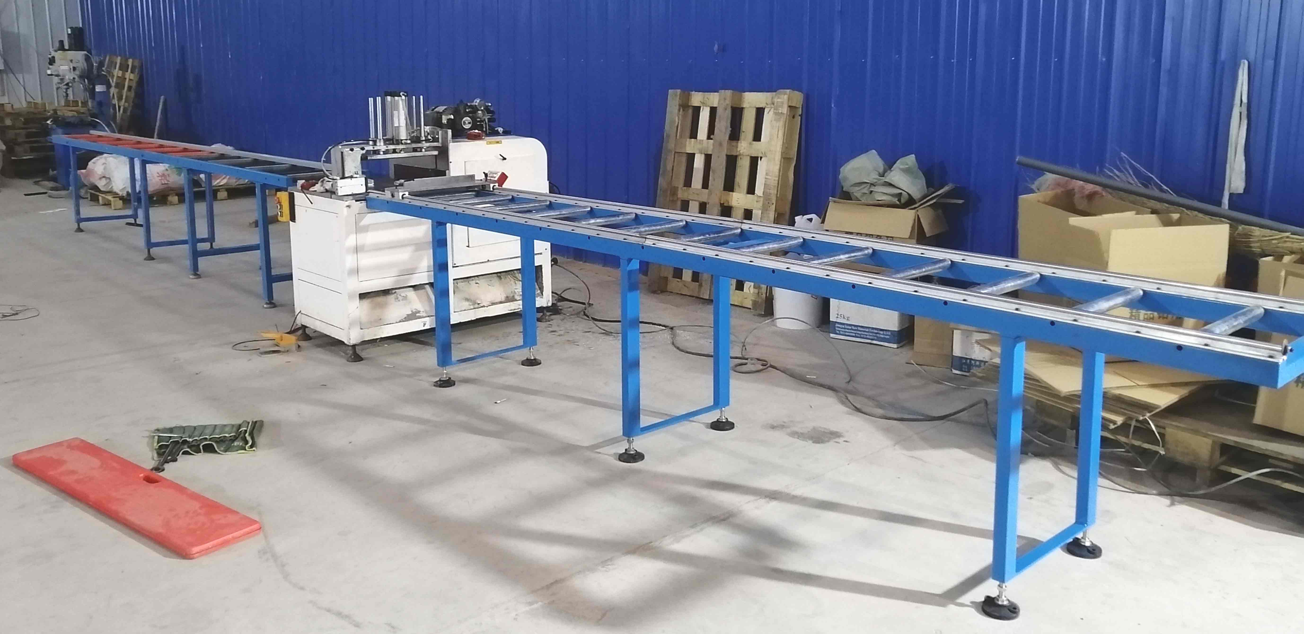 鋁型材下料如果尺寸較長(zhǎng)，使用半自動(dòng)切鋁機(jī)SDY-B500非常適合